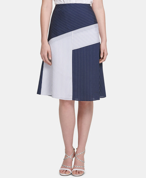 Colorblocked Midi Skirt